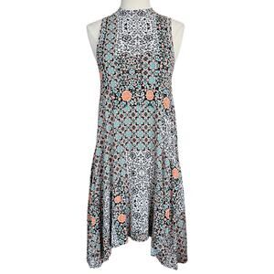 Anthropologie Maeve High Neck Sleeveless Boho Dress